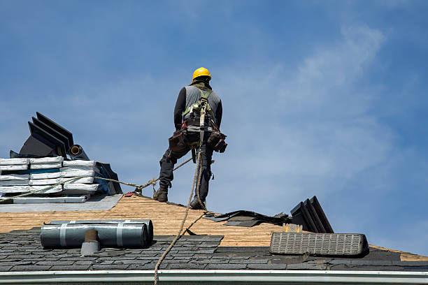 Professional Metal Roofing technician working in Ludington, MI